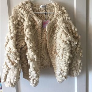 NWT chunky cable knit cardigan